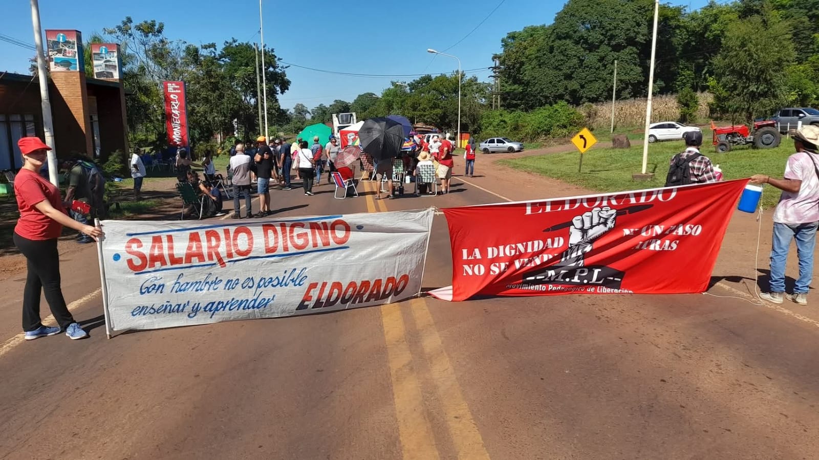 Protesta en Montecarlo: convocan a paro y anuncian cortes de ruta